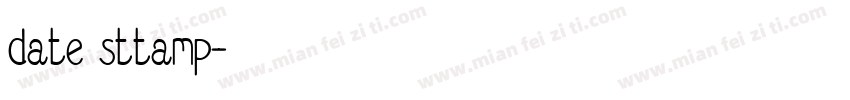 date sttamp字体转换